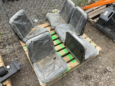 Used LOT OF (5) MINI EXCAVATOR SEATS Construction Equipment Parts Michigan US | Miedema Asset Management Group #1579273