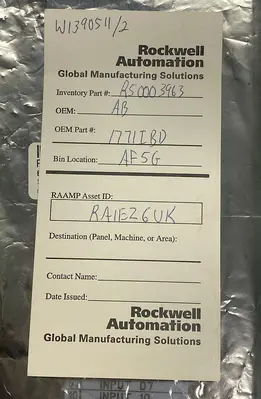 Used ALLEN-BRADLEY 1771-IBD Industrial Controls Ohio US | Surplus Asset Holdings #1240338