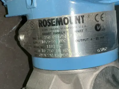 Used ROSEMOUNT 3051CD2A22A1AS8M5B4E5Q4 Pressure Transmitters Ohio US | HGR 24 #1263273