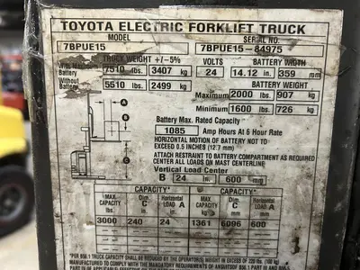 Used 2017 TOYOTA 7BPUE15 Misc Forklifts Illinois US | Somerset Equipment Sales #1542800