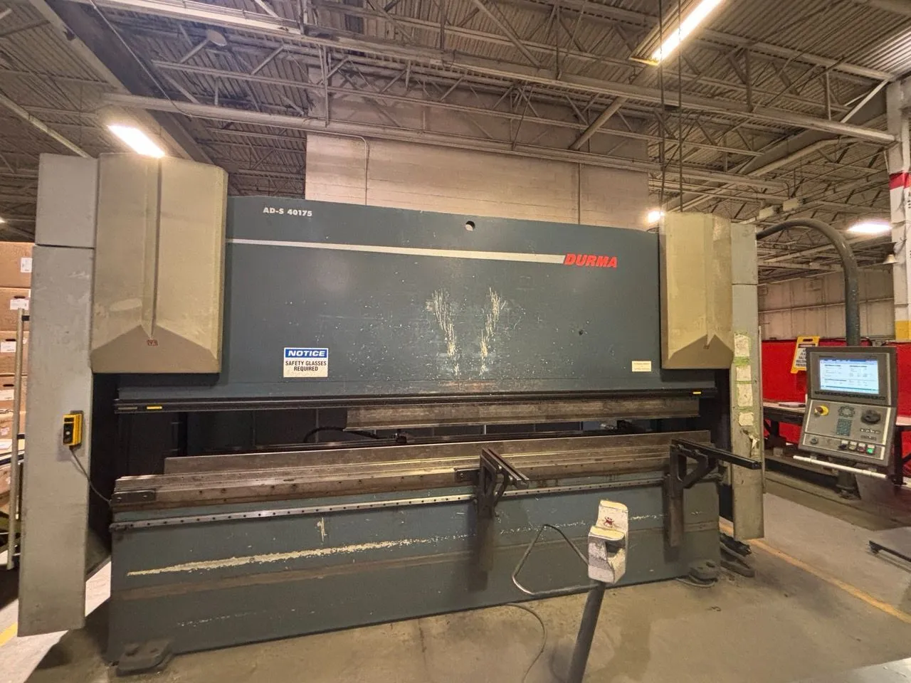 192 Ton x 13' AD-S 30175 Durma CNC Press Brake, 2008- CNC Crowning