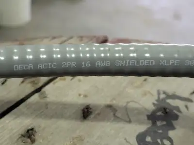 Instrumentation Cable ACIC XLPE 16 AWG 2PR Conductor 300V, Approx 1200 ft
