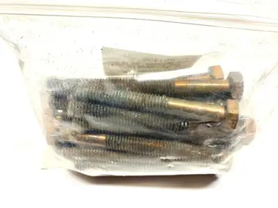 3/8"-16 UNC x 3-1/2" | Hex Head Machine Bolt Bronze Silicon   LOT OF 25 - New