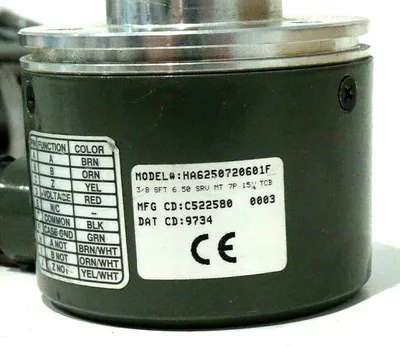 USED DYNAPAR HA6250720601F ENCODER 3/8" SHAFT
