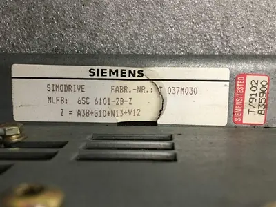 USED SIEMENS SIMODRIVE 6SC 6101-2B-Z