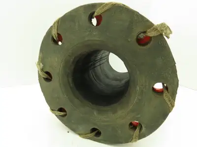Mercer Rubber 502 Neoprene Expansion Joint 4" Split Flange 12" Length 170 PSI