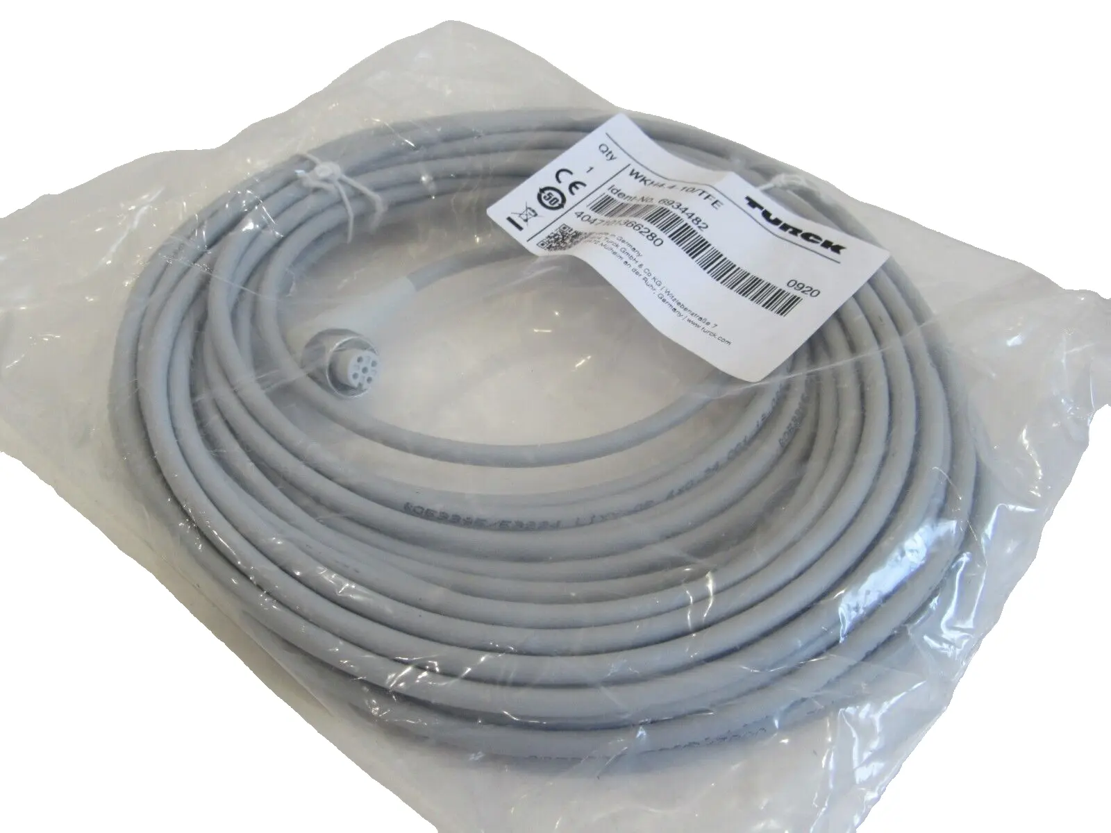 NEW TURCK WKH4.4-10/TFE CONNECTION CABLE 6934482 WKH4410TFE