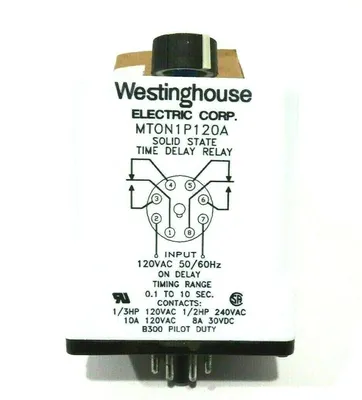 NEW WESTINGHOUSE MTON1P120A TIME DELAY RELAY