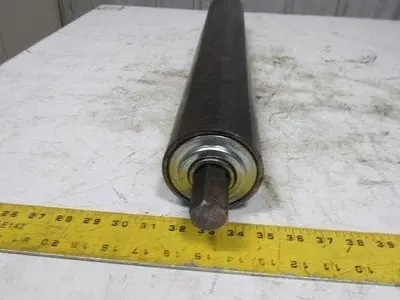 Heavy Duty Conveyor Gravity Roller 27"BFx3-1/2"Dia. Steel 1-1/16" Hex W/Shaft