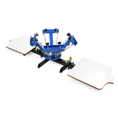 Used _UNKNOWN_ 4 Color 2 Station Silk Screen Printing Press, for DIY T-Shirt Printing Screen Printers Oklahoma US | Wide Image Solutions #1534154