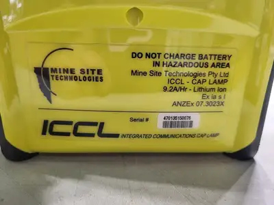 NEW 2006 MINE SITE TECHNOLOGIES ICCL - CAP LAMP
