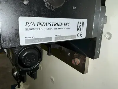 11.8" X .138" PA INDUSTRIES MODEL #PAK 350.4 SRF-12 COIL STRIP SERVO FEEDER & CONTROL : YOBRO #25105