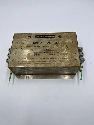 Used SCHAFFNER SCHAFFNER FN351-25-33 Filters | ND Industrial Surplus #1216204