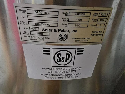 New | in-Stock Soler & Palau _UNKNOWN_ Fans South Carolina US | ISP Equipment Group #1318801