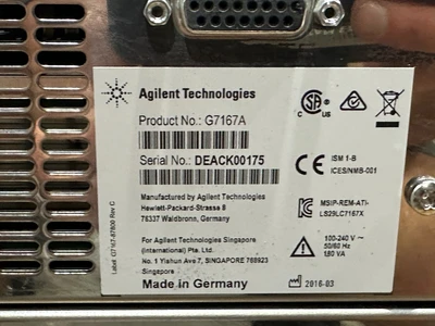 USED Agilent Technologies G6420A, G1948B, G7167A, K1316C, K4225A, K1312B, K4225A, K1312B