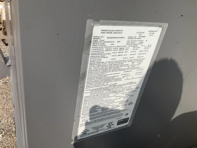 Used RHEEM RGEDZS120ACG22BAA Air Conditioning Equipment Michigan US | Miedema Asset Management Group #1413828
