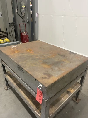 3′ x 4′ x 8″ thick metal table
