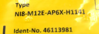 NEW TURCK NI8-M12E-AP6X-H1141 SENSOR 46113981 NI8M12EAP6XH1141