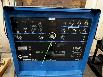 54" JETLINE MODEL #SWC-3A SEAM WELDER WITH SYNCROWAVE 250DX WELDER: YOBRO #23913