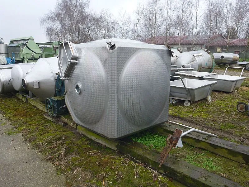113 Cubic Foot Paasch Stainless Steel Tumbling Mixer Cube