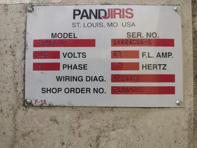 500 LB PANDJIRIS MODEL ALPHA 5-3 WELDING POSITIONER, 115 VOLT: STOCK #23359