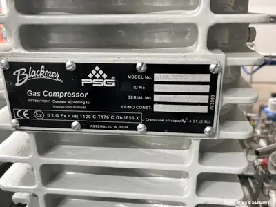 Used Blackmer CO2 Gas Compressor Skid with Glycol Cooling System | CO2 Liquefaction Package