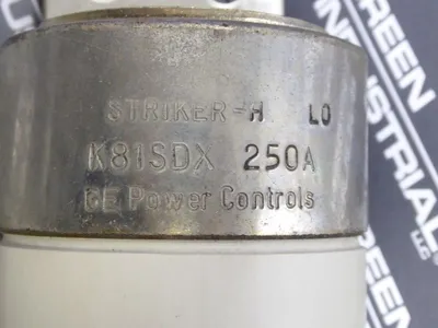 General Electric K81SDX250 Striker-H Motor Circuit Fuse 250Amps Used
