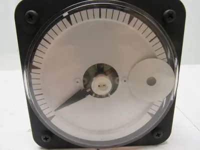 EIL Instruments YEW Type DB-40 Blank Face DC Panel Ammeter 0-1MA DC