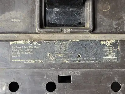 Used WESTINGHOUSE LA3400F Switchgears British Columbia CA | Lenmark #409172