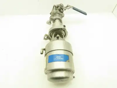 Tri-Clover 371-10M-20-1 1/2-316 Tri-Flo Pneumatic Air Throttling Valve 1-1/2"