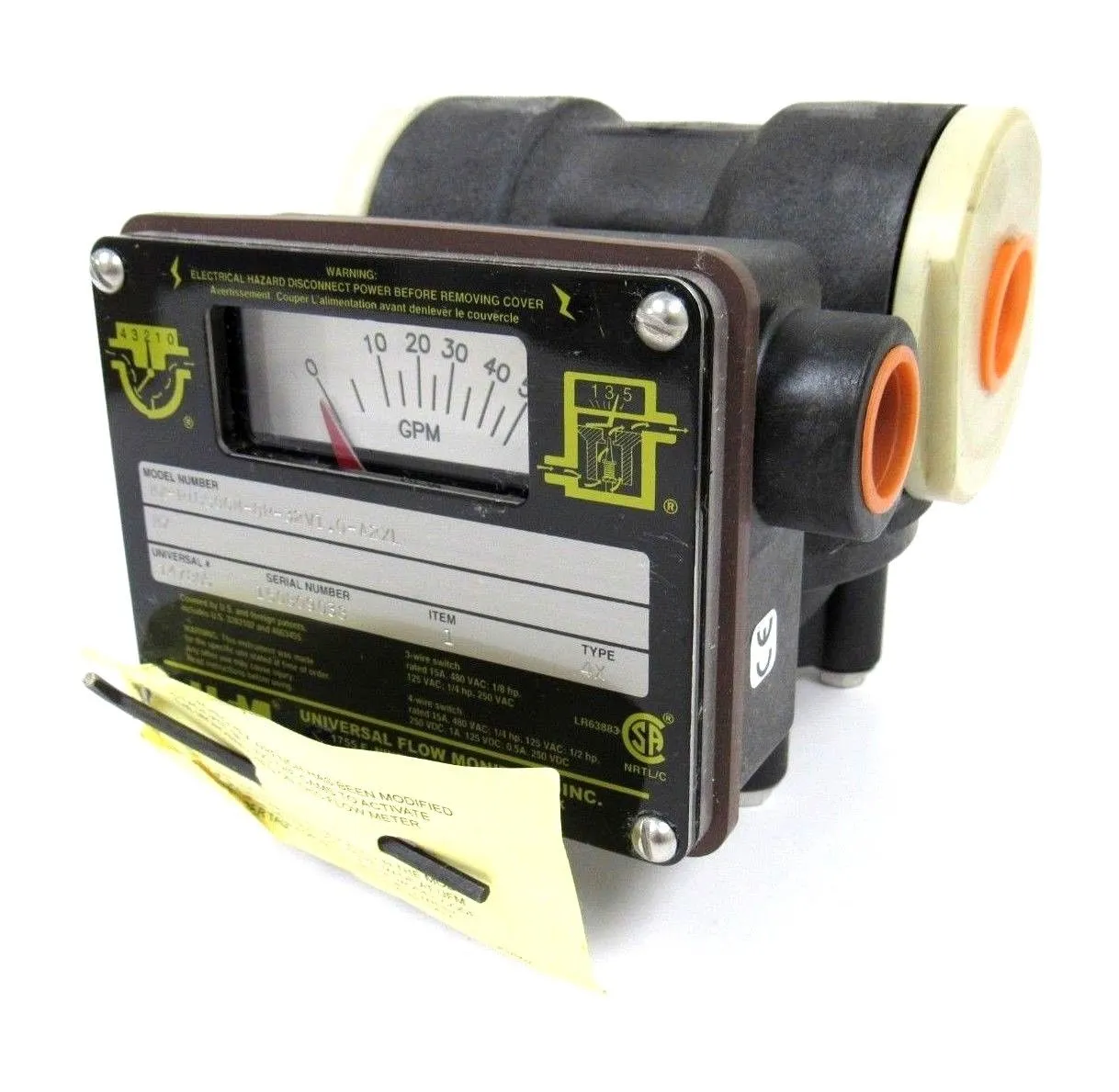 NEW UNIVERSAL FLOW MONITORS MX-PIB50GM-8P-32V1.0-A2XL FLOW METER 147805