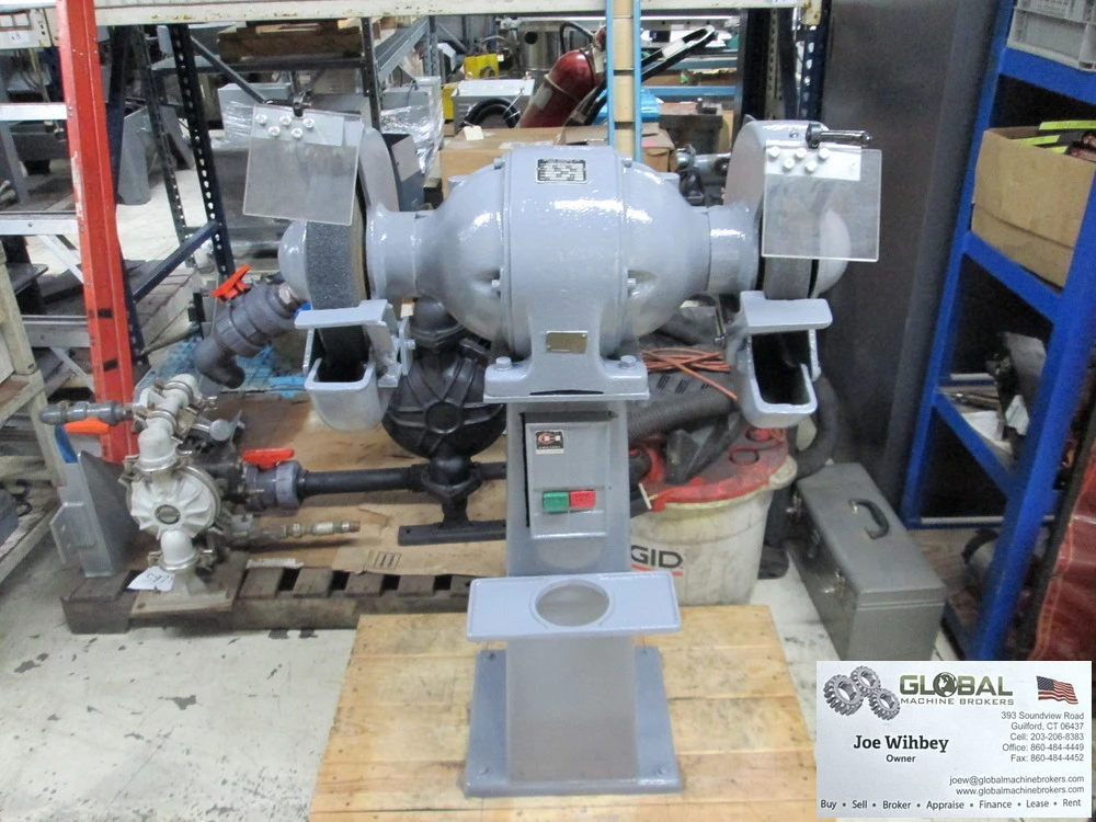 2 Wheel Pedestal Grinder Walco Electric Motor, 1800 RPM 2 HP Great Condition