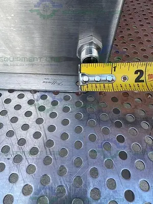 USED HOFFMAN 13" X 10" X 6"  ENCLOSURE W/ MALEMA FLOW M-50-S23-10 FLOW SWITCH, GAUGE