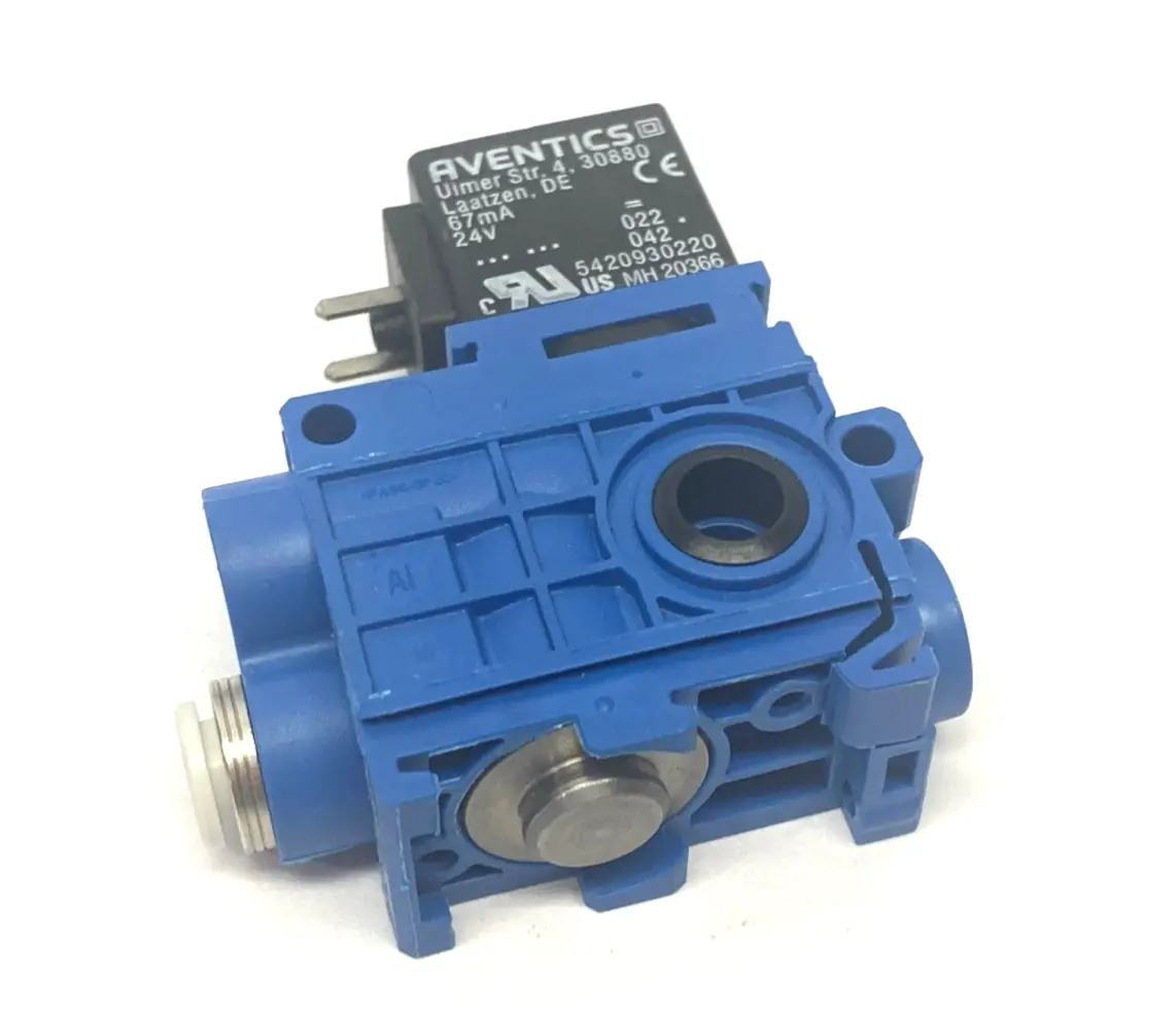 New | in-Stock Aventics Pneumatic Directional Valve 3/2-Way, NC, Spring Re. Solenoid Valves Michigan US | Maverick Industrial Sales #1392579