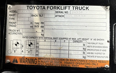 USED 2010 TOYOTA 8FGCU25