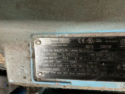 Used 2008 QUINCY COMPRESSOR QSLP60 Rotary Screw & Sliding Vane Air Compressors Ohio US | HGR 24 #1787408