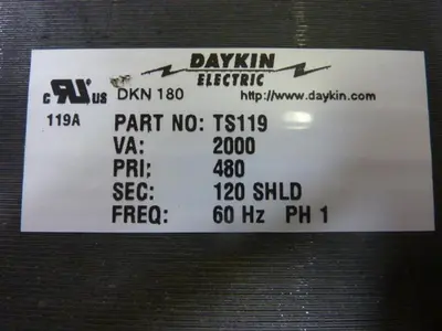 USED DAYKIN TS119