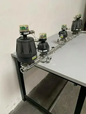 USED 3 ITT PURE-FLO 1.5" A217 DIAPHRAGM ACTUATORS & 2 1" A290 DIAPHRAGM ACTUATORS