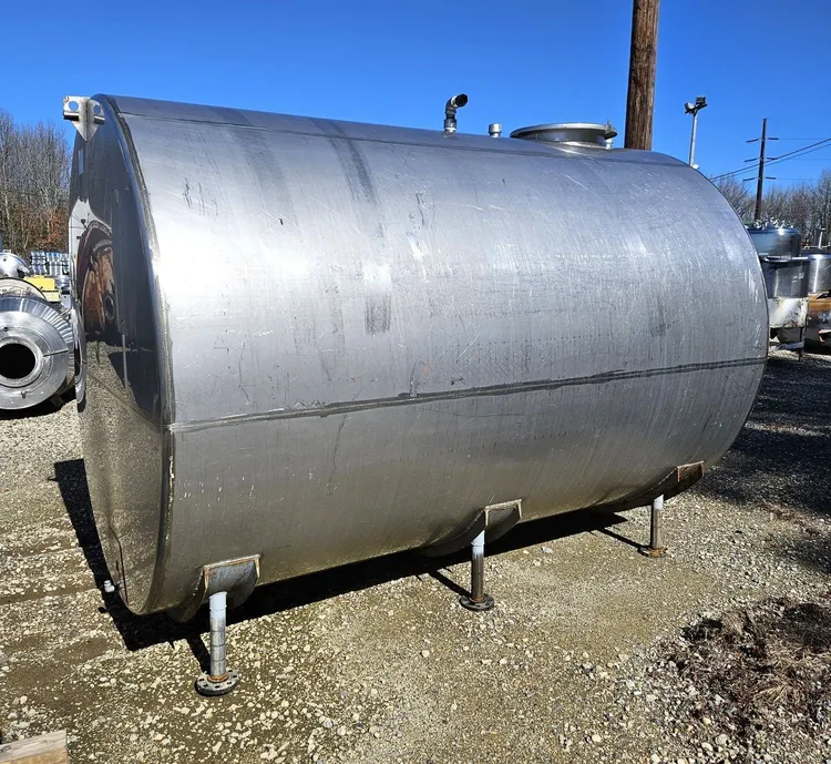 Used PERMA-SAN 3000 Gallon Horizontal Stainless Steel Storage Tank Stainless Steel Tanks New Jersey US | EcReCon Inc #788060