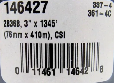 NEW LOT OF 18 ID TECHNOLOGY 146427 THERMAL TRANSFER RIBBON 3" x 1345' 28368