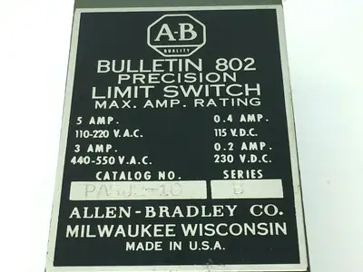 USED ALLEN-BRADLEY PRECISION LIMIT SWITCH