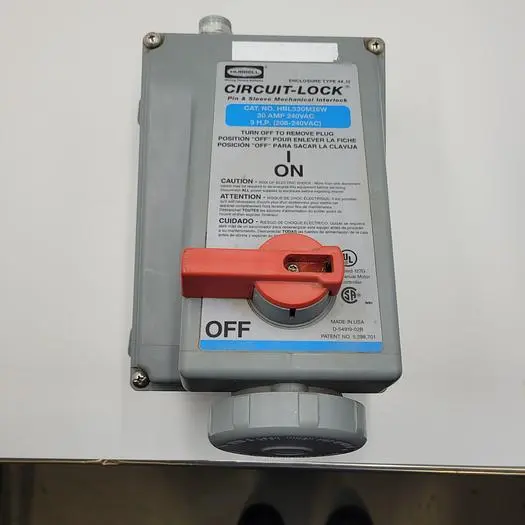 Used HUBBELL HUBBELL HBL330MI6W CIRCUIT LOCK Misc Electrical & Power Parts | ND Industrial Surplus #1218006
