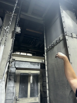 Installation of 2No 3000 LT Loading Hopper assemblies.
