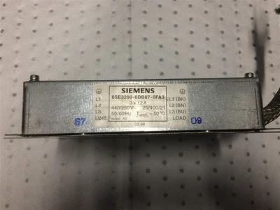 USED SIEMENS 6SE3290-0DB87-0FA3 (7)-FILTER