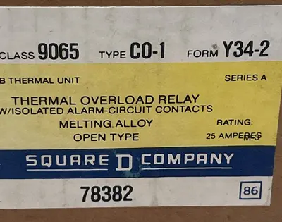 New | in-Stock SQUARE D 9065C0-1 Miscellaneous Equipment (Electrical & Power) | Surplus Asset Holdings #1201291