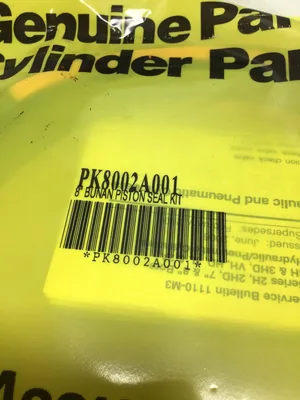 Genuine Parker PK8002A001 Bunan Piston Cylinder Seal Kit 8″ Bore Diameter