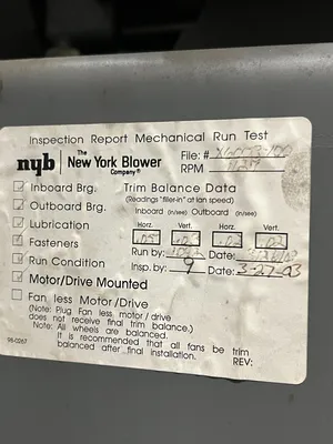 USED 2003 WISCONSIN OVEN Batch 10/5.5/5.5-G10