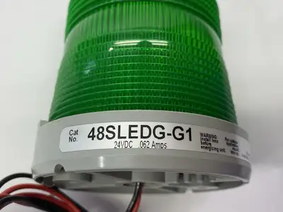 USED EDWARDS SIGNALING ADAPTABEACON STEADY-ON BEACON, GREEN, 24VDC