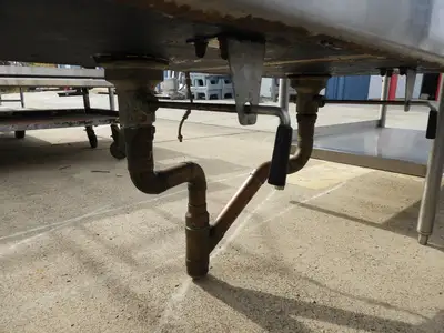 Used Remco Used Remco 2 Compartment Commercial Stainless Steel Sink with Twist Drains - SS16 Sinks Illinois US | Falcon Restaurant Supply #1376478