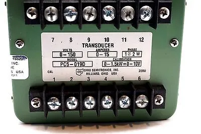 USED OHIO SEMITRONICS PC5-019D TRANSDUCER PC5019D